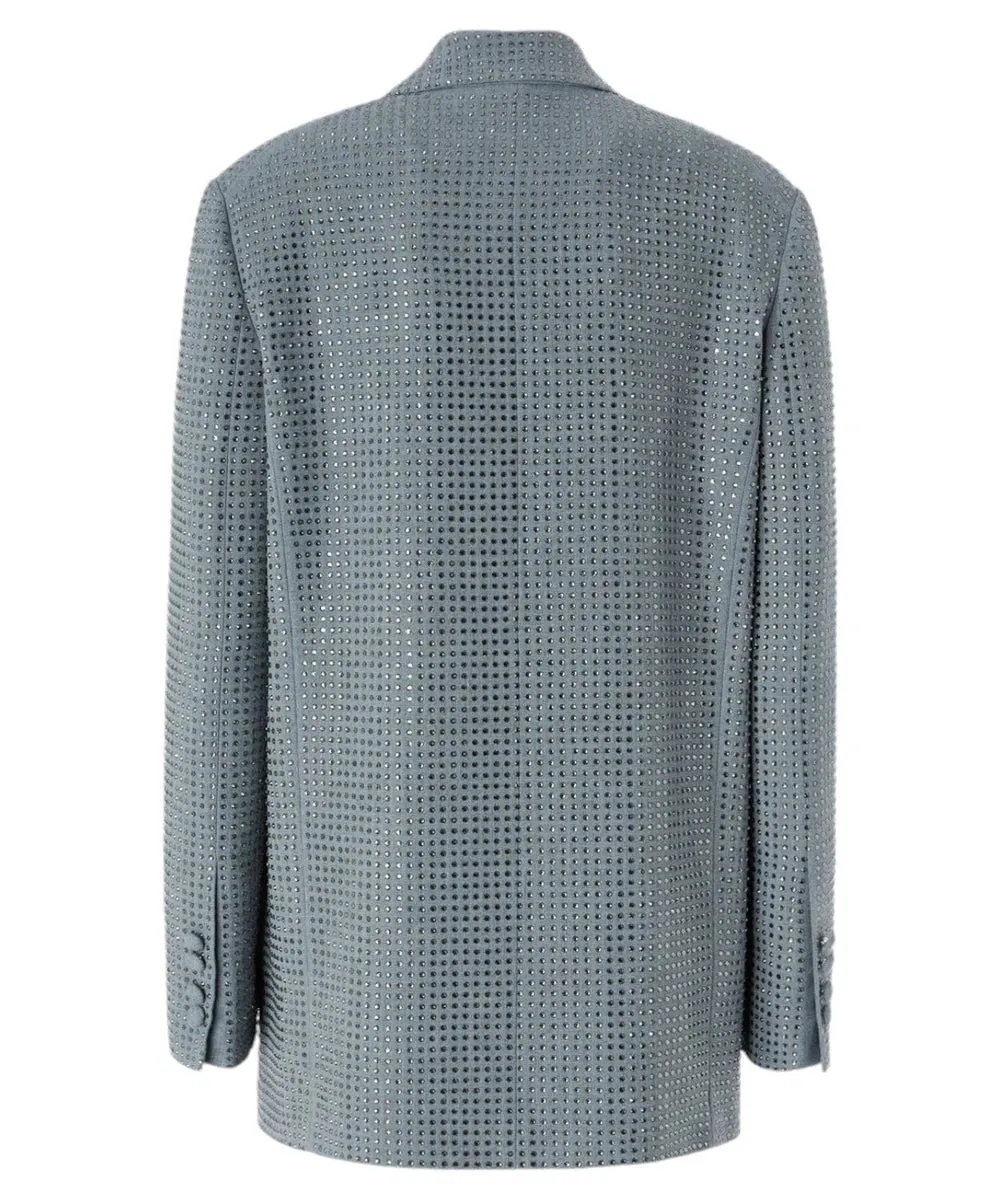 Blazer Deledda Oversize Doppiopetto con Strass