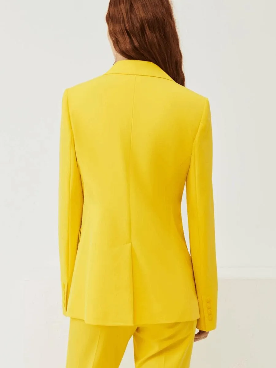 Blazer doppiopetto in tela stretch