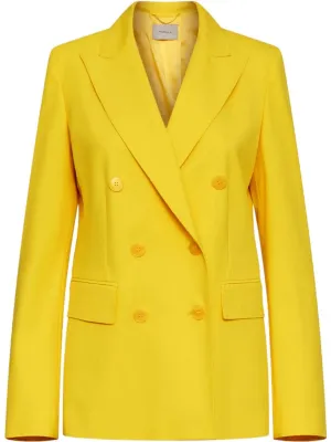 Blazer doppiopetto in tela stretch
