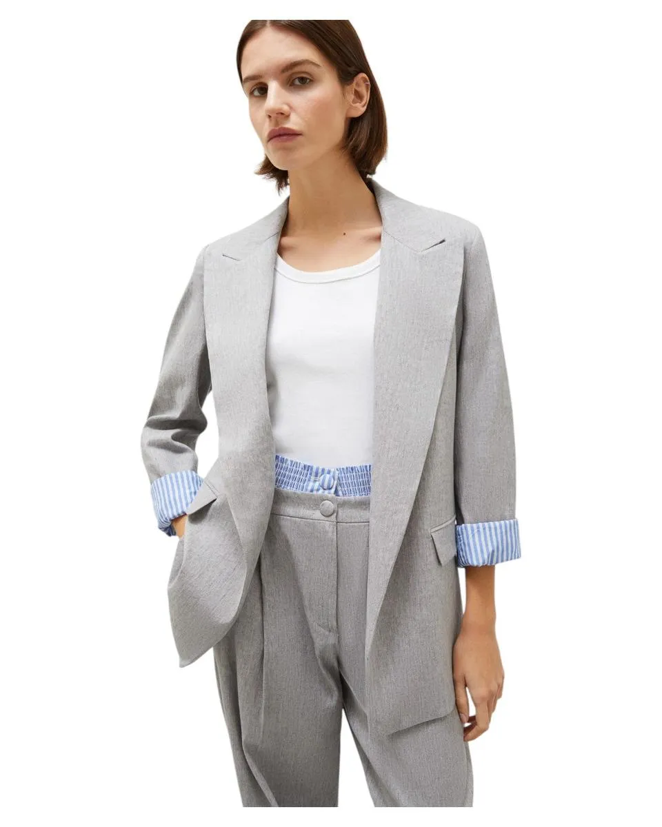 Blazer in Misto Lino Stretch