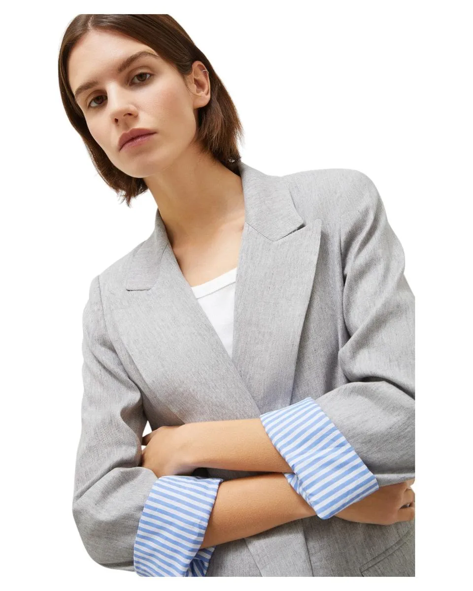 Blazer in Misto Lino Stretch