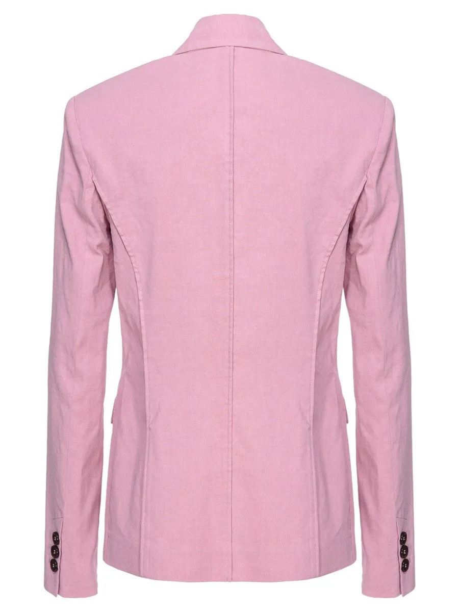 Blazer Monopetto Ghera in Lino Stretch