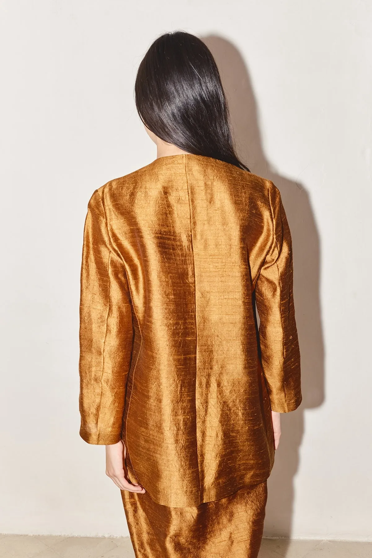Caramel Dupion Senso Blazer