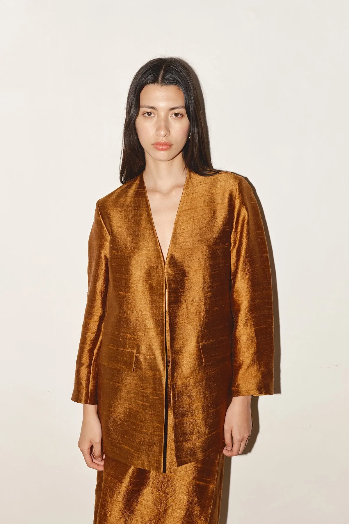 Caramel Dupion Senso Blazer