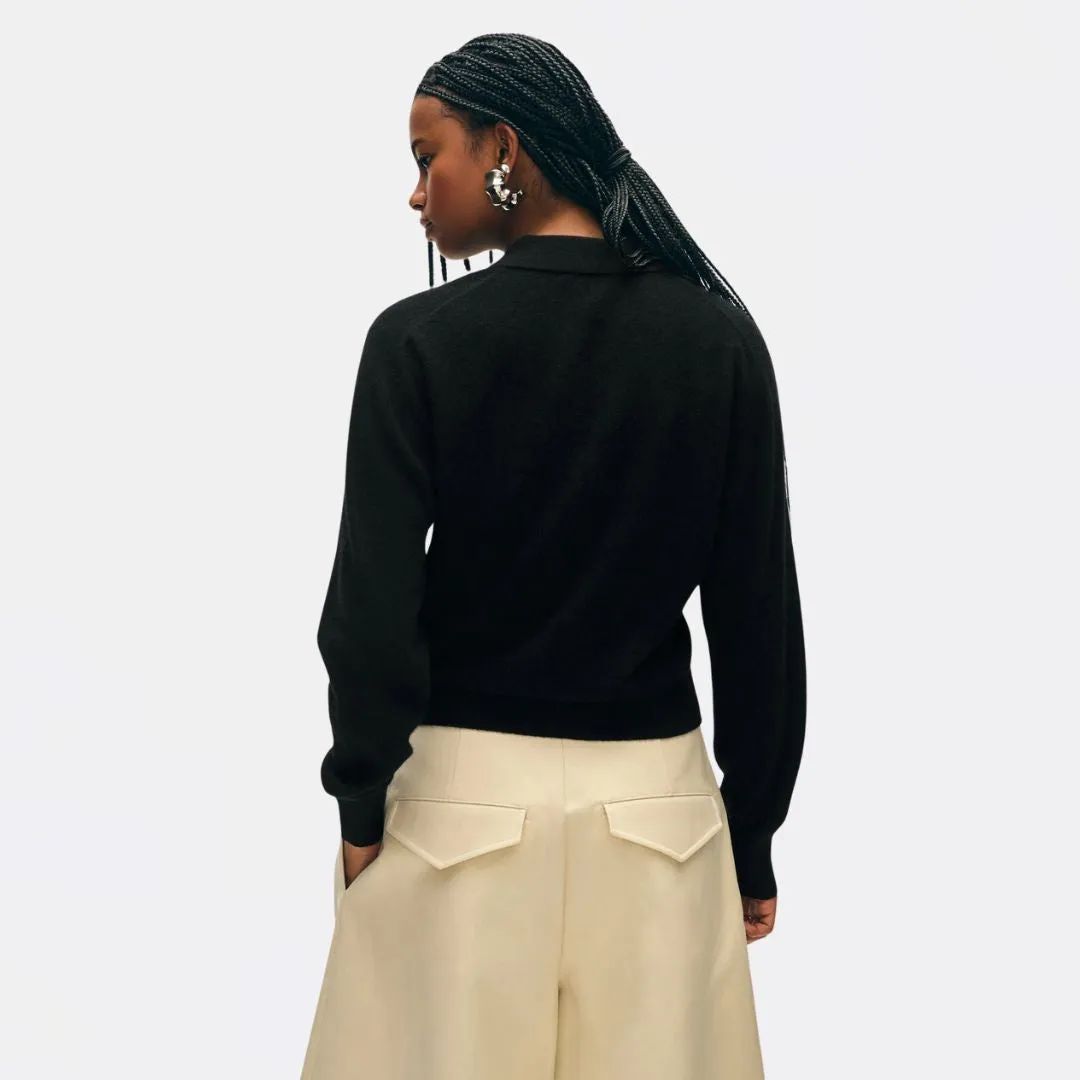 Cashmere Button Polo