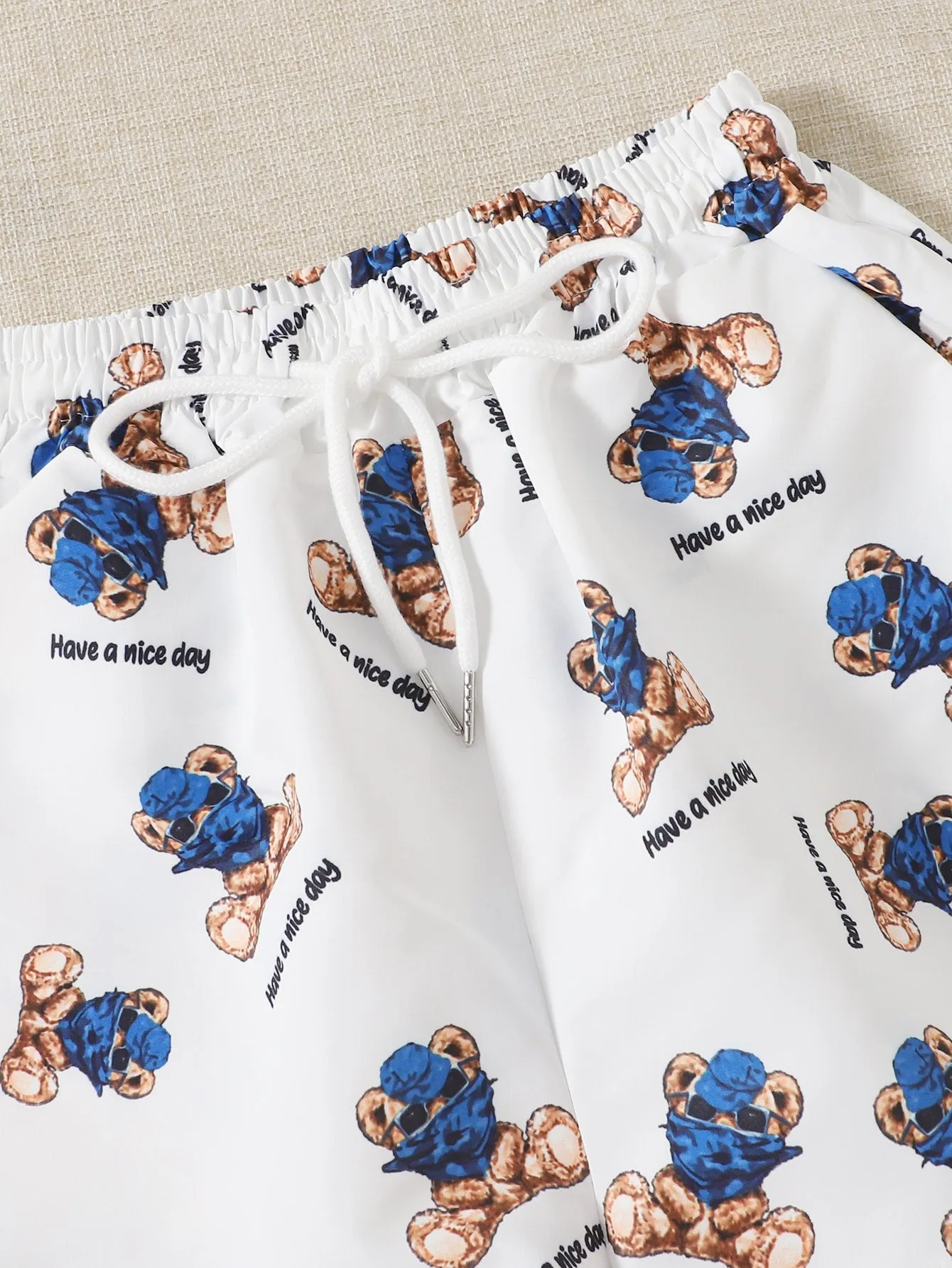 Casual Cartoon Pocket High Waist Women Shorts