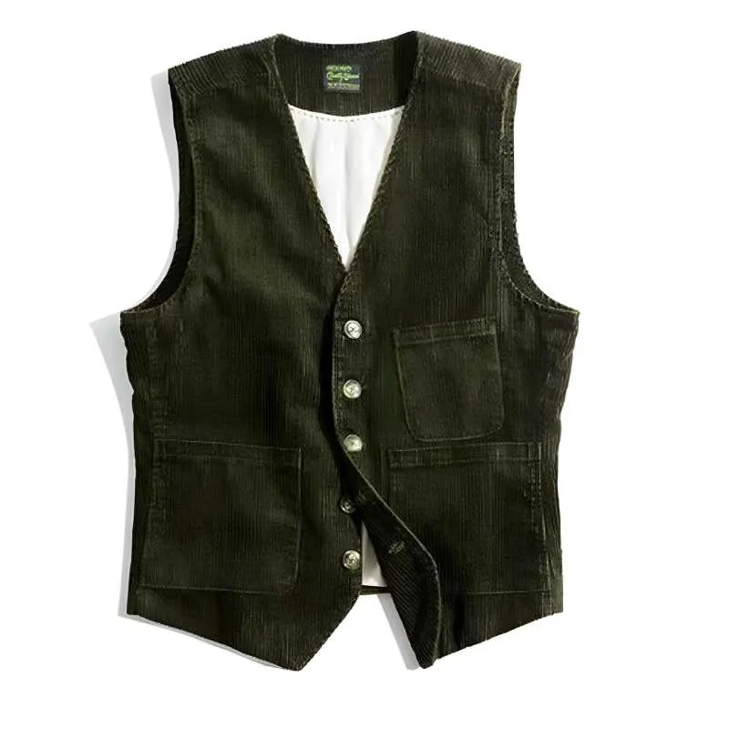 Classic Corduroy Fashion Hunting Vest