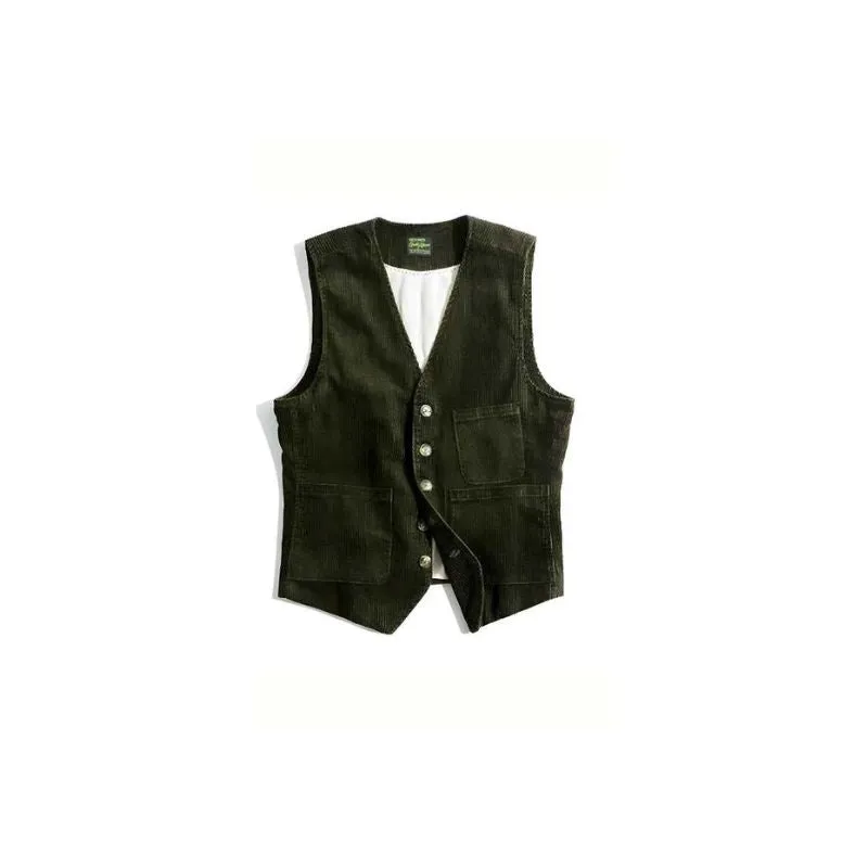 Classic Corduroy Fashion Hunting Vest