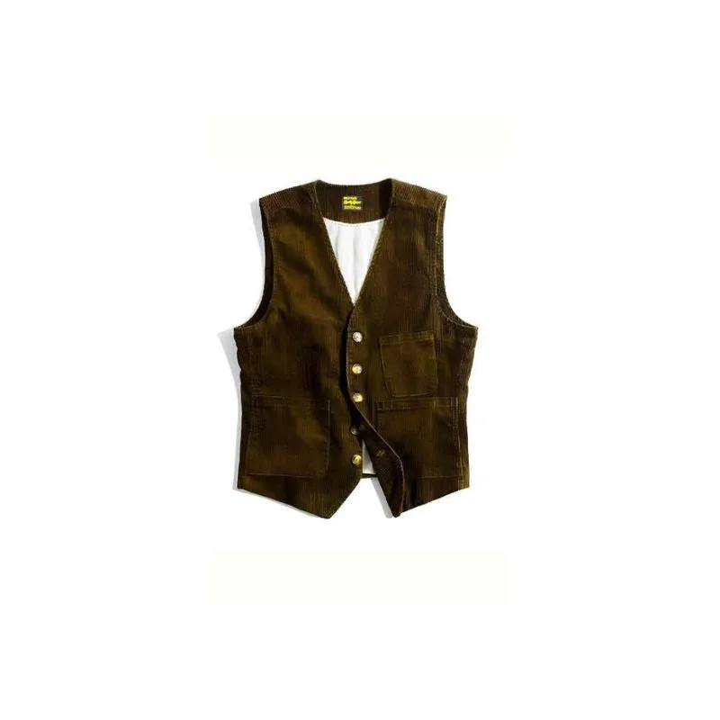 Classic Corduroy Fashion Hunting Vest
