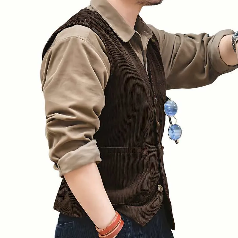 Classic Corduroy Fashion Hunting Vest