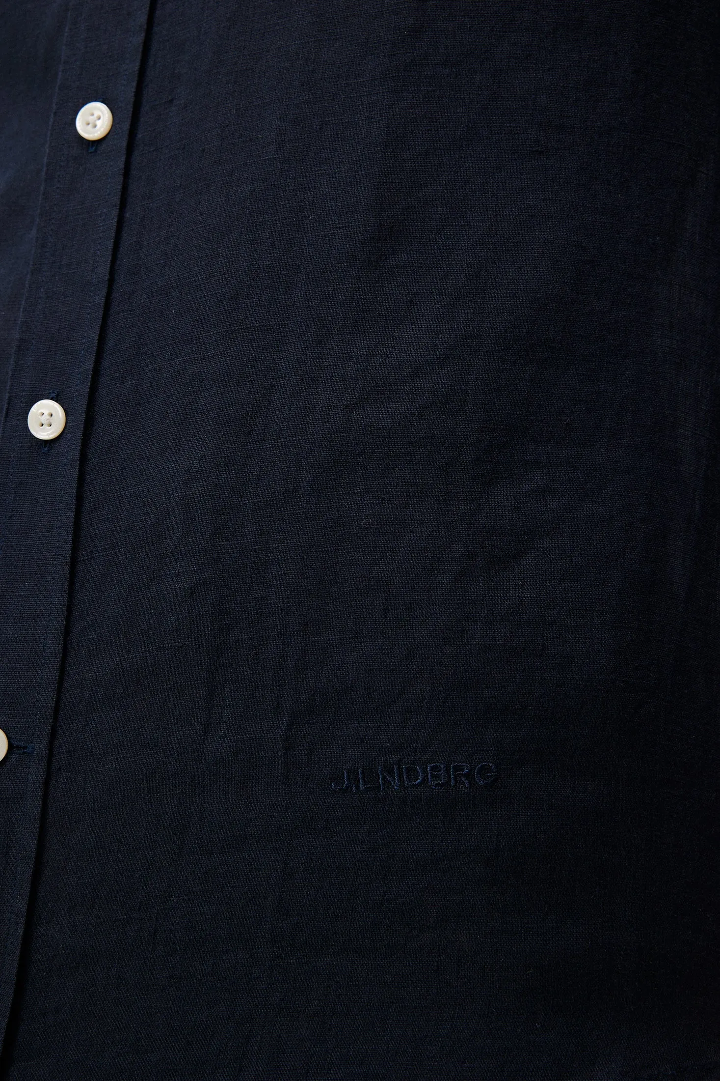 Clean Linen Slim Shirt / JL Navy