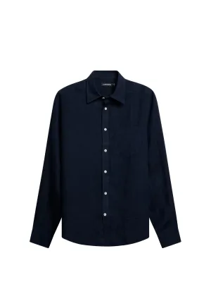 Clean Linen Slim Shirt / JL Navy