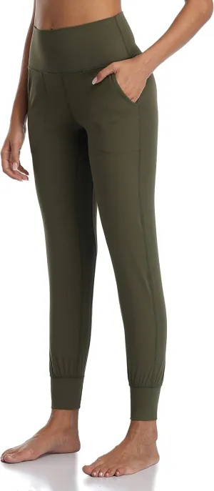 Colorfulkoala Women's High Waisted Joggers with Pockets Full Length Sweatpants & Lounge Pants