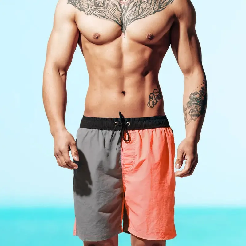 DESMIIE Men's Swim Shorts Casual Loose Quick-Drying