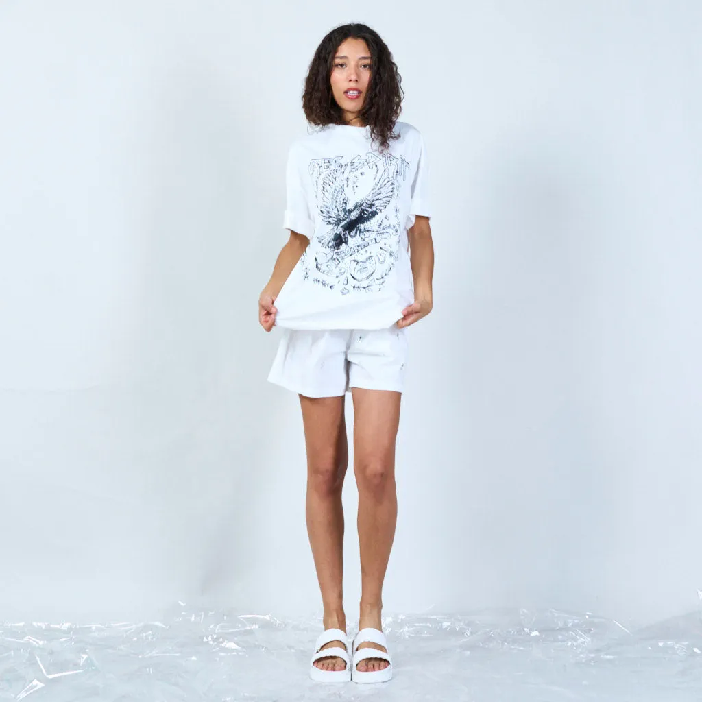 Free spirit eagle graphic tee wholesale