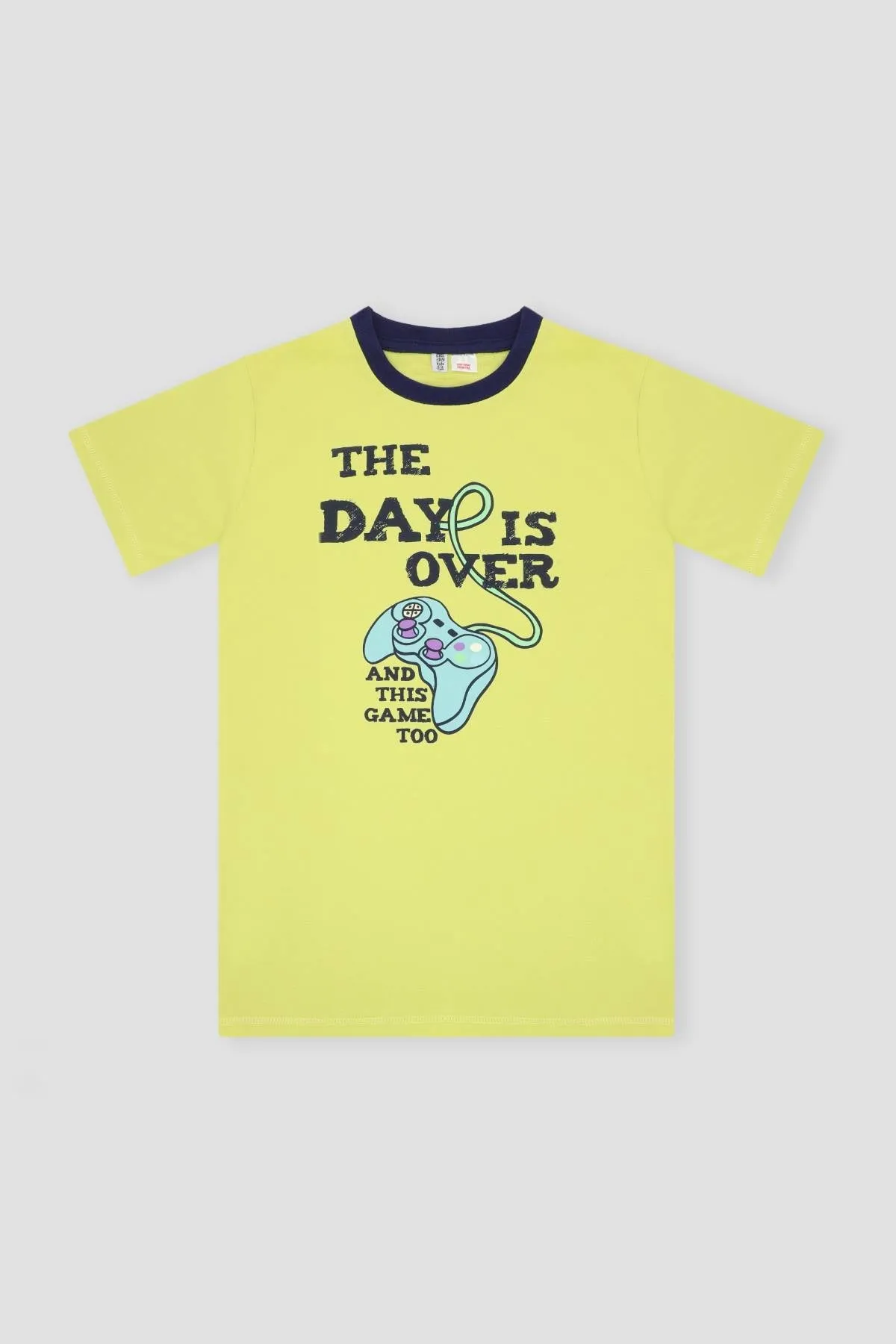 Graphic Pj Set For Boys - Daiquiri Green