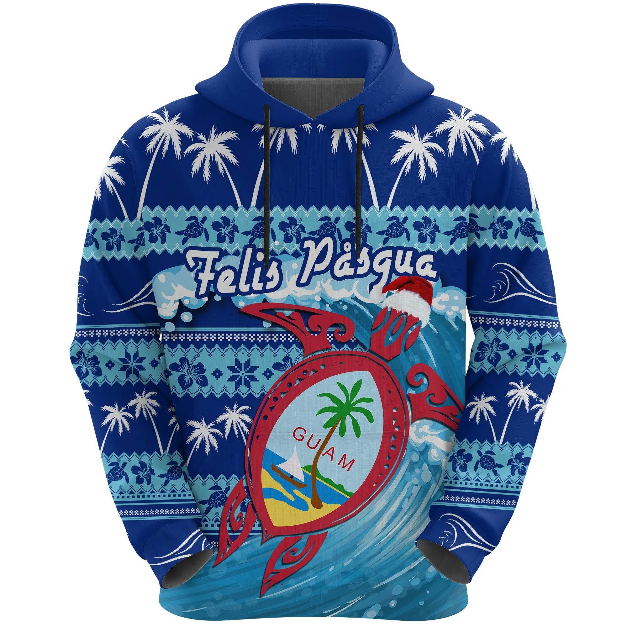 Guam Christmas Hoodie Go To The Beach K4