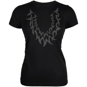 Halloween Wolf Costume Black Juniors Soft T Shirt