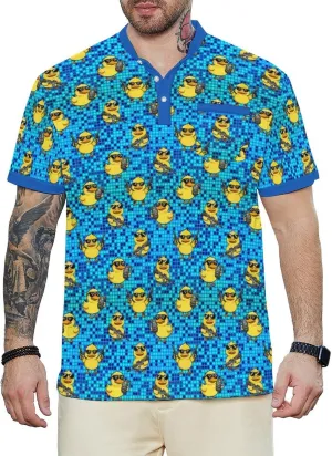 Henley Shirts for Men Short Sleeve Henley T Shirts Band Collar Men's Summer Athletic Tee