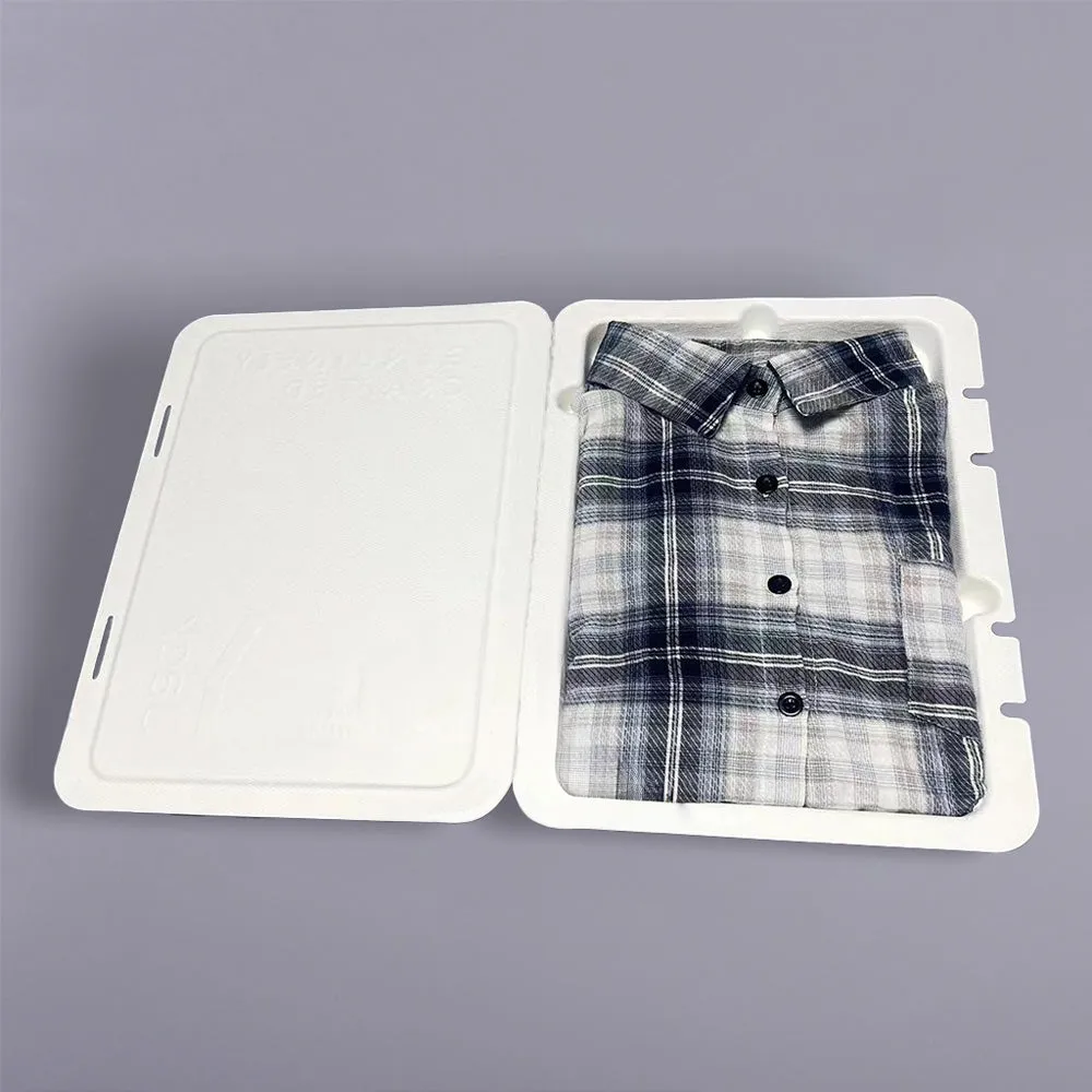 Hinged Biodegradable Packaging For Apparel