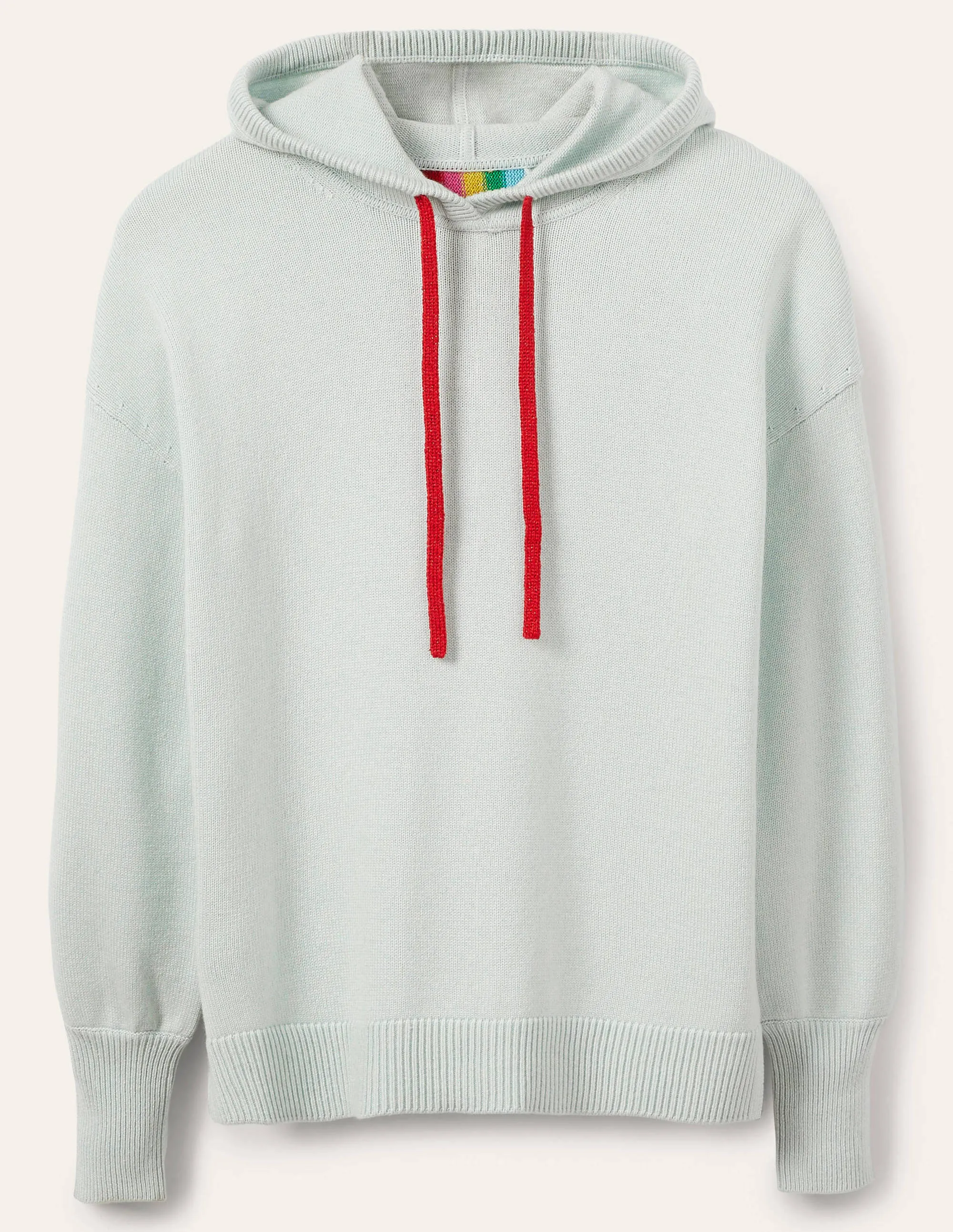 Knitted Relaxed Hoodie-Fresh Water