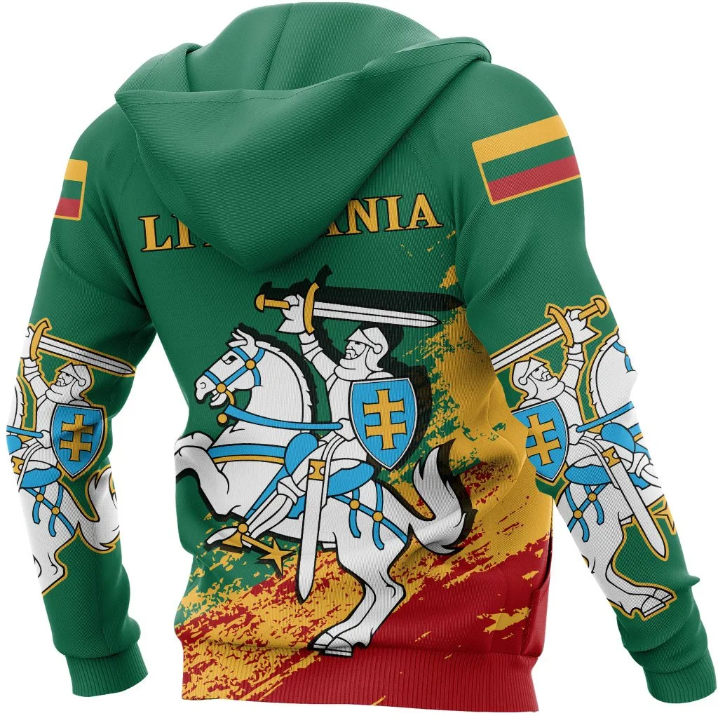 (Lietuva) Lithuania Special Zipper Hoodie A7
