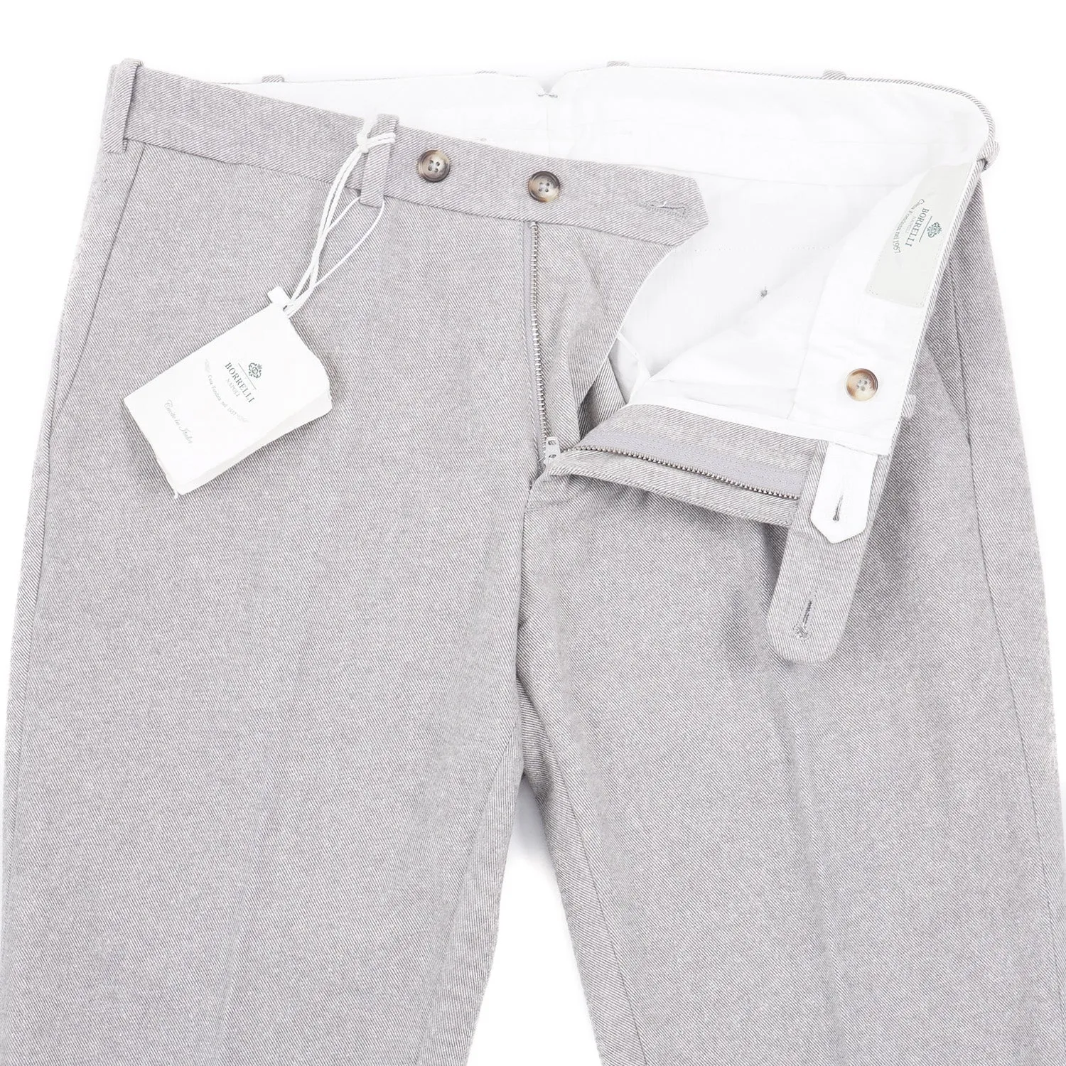 Luigi Borrelli Soft Twill Cotton Pants