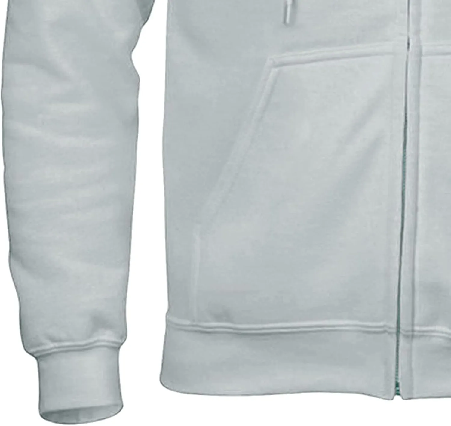 Maiyifu-GJ Fleece Zipper Hoodies for Men Solid Color Full Zip Hooded Sweatshirt Slim Fit Sweatshirts With Kanga Pocket