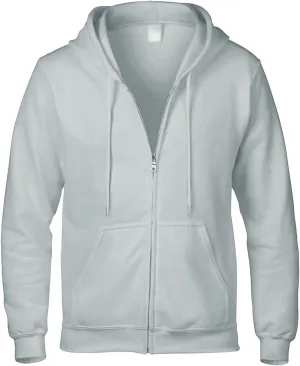 Maiyifu-GJ Fleece Zipper Hoodies for Men Solid Color Full Zip Hooded Sweatshirt Slim Fit Sweatshirts With Kanga Pocket