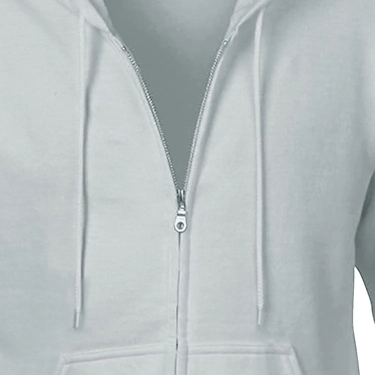 Maiyifu-GJ Fleece Zipper Hoodies for Men Solid Color Full Zip Hooded Sweatshirt Slim Fit Sweatshirts With Kanga Pocket