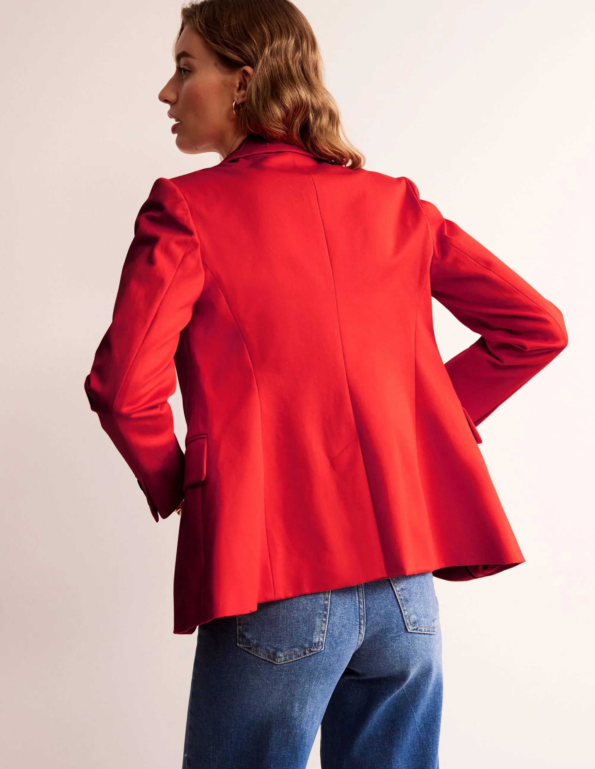 Marylebone Bi-stretch Blazer-Fiesta