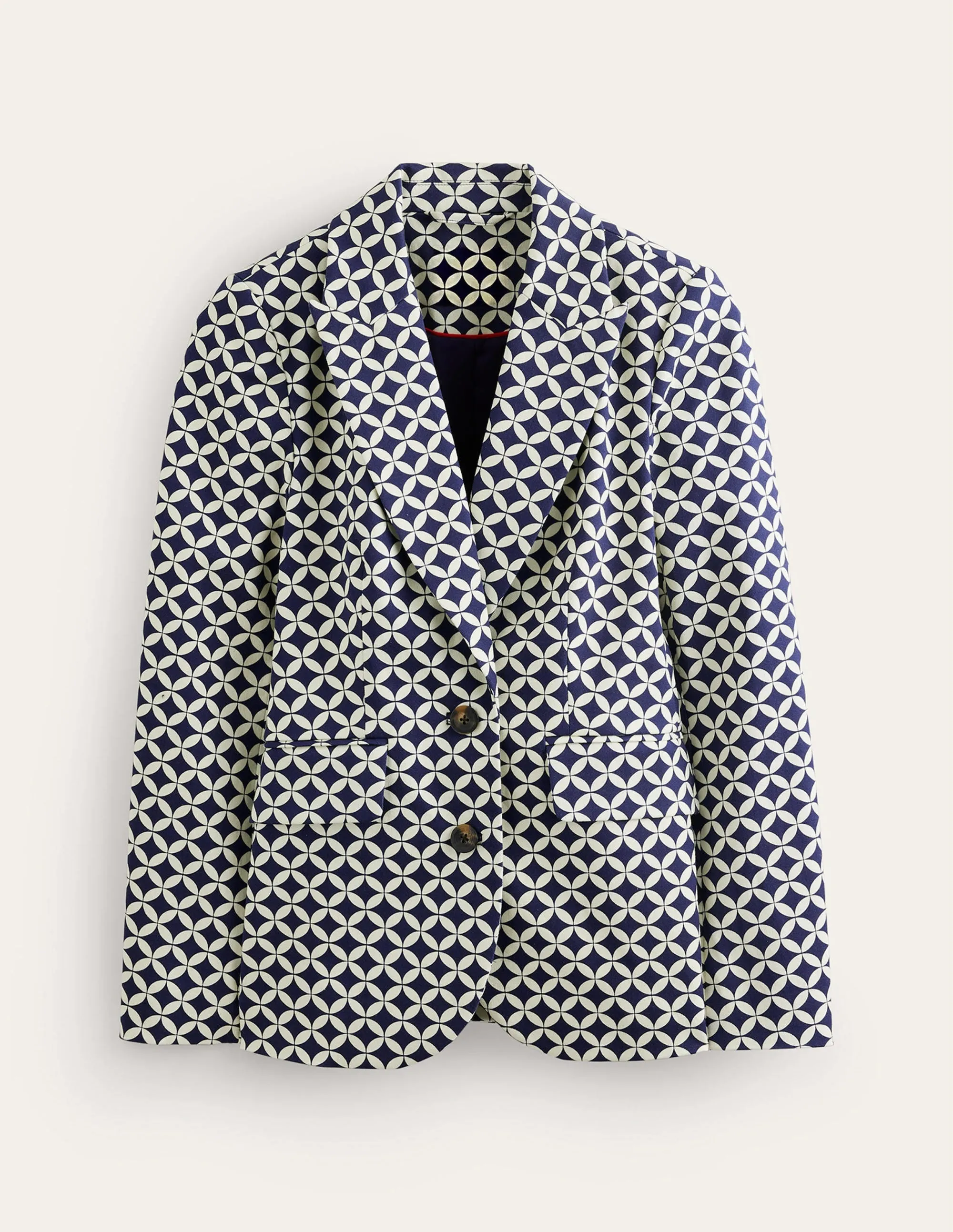 Marylebone Bi-Stretch Blazer-Navy, Diamond Terrace