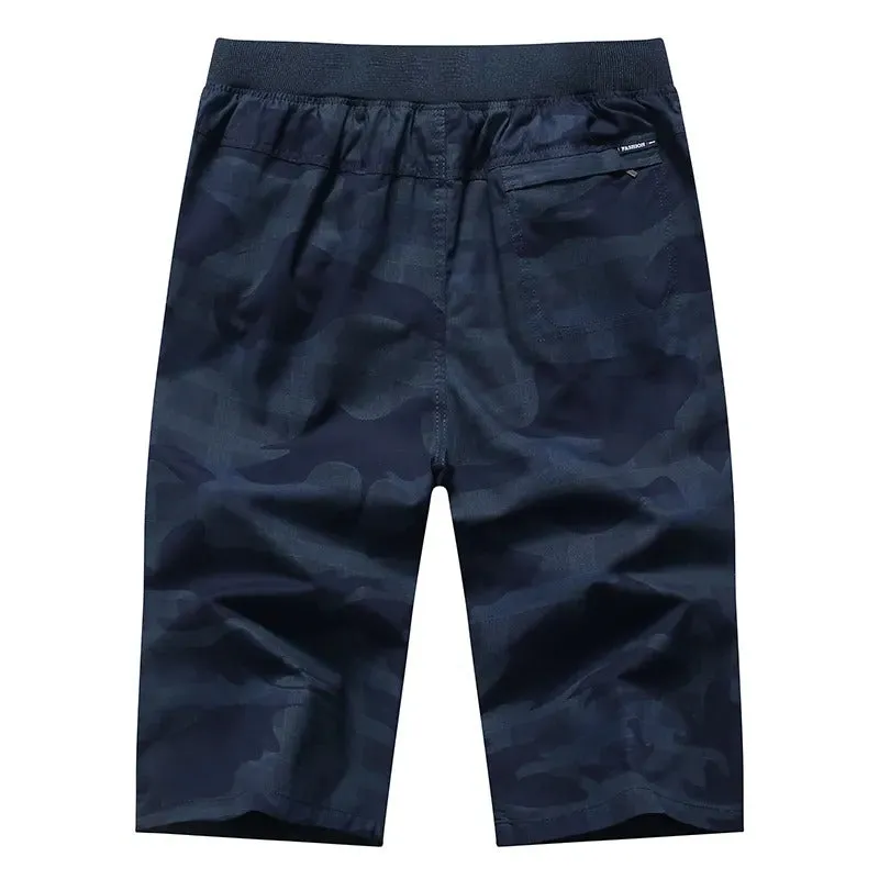 Men's Cargo Work Shorts Summer Multi-pocket Camo Combat Casual Half Pants | SHM3318