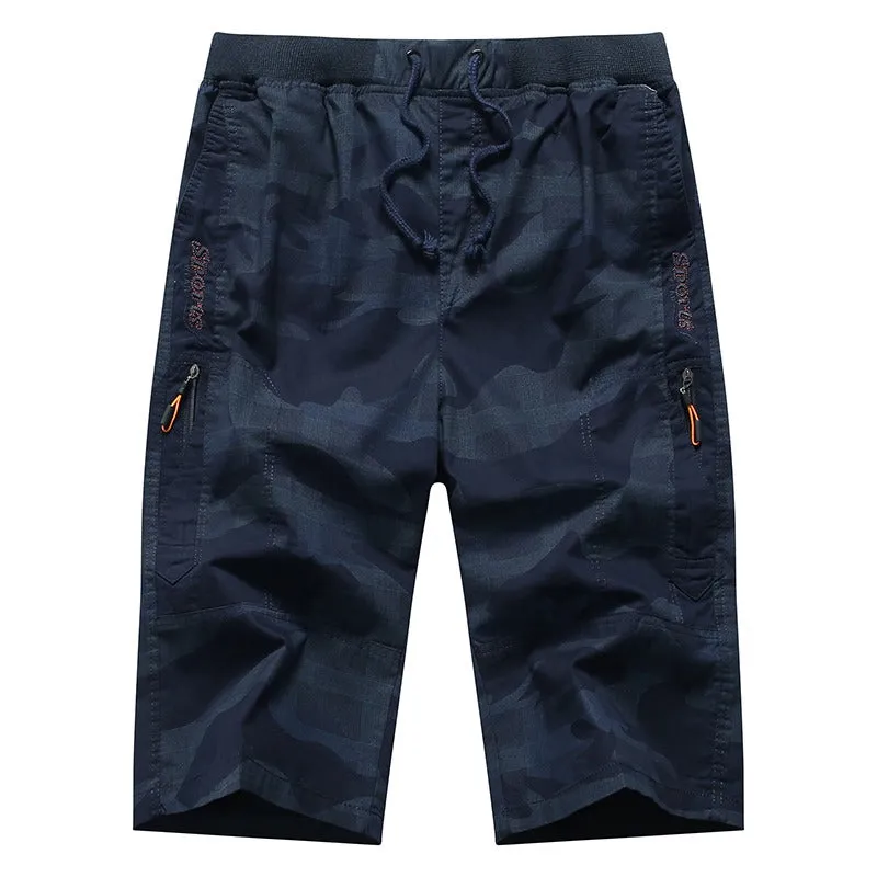 Men's Cargo Work Shorts Summer Multi-pocket Camo Combat Casual Half Pants | SHM3318