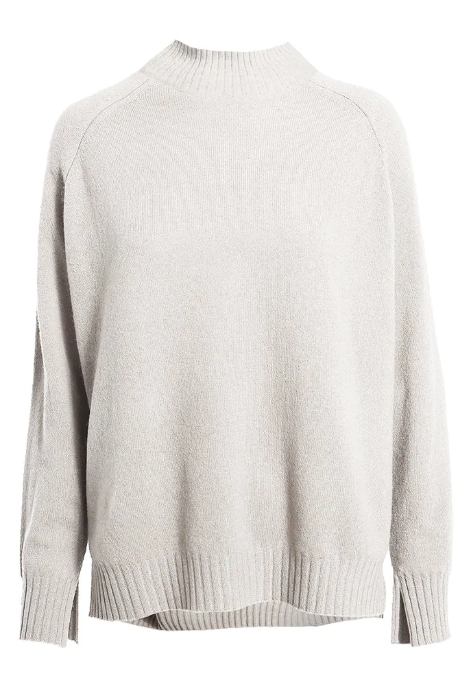 Minnie Rose Cashmere Mock Neck Sweater