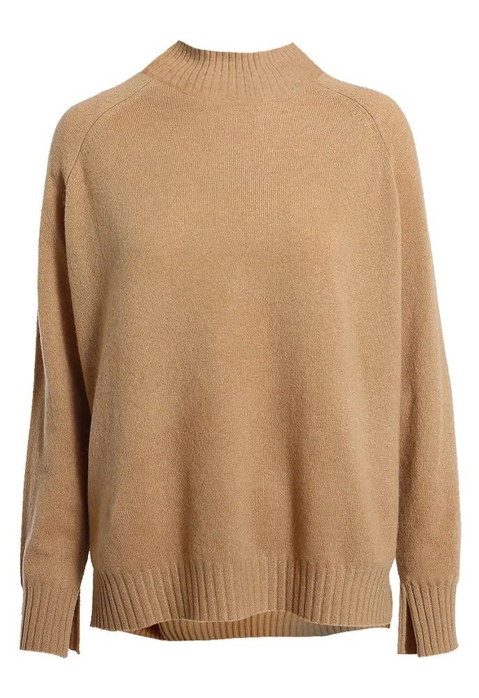 Minnie Rose Cashmere Mock Neck Sweater