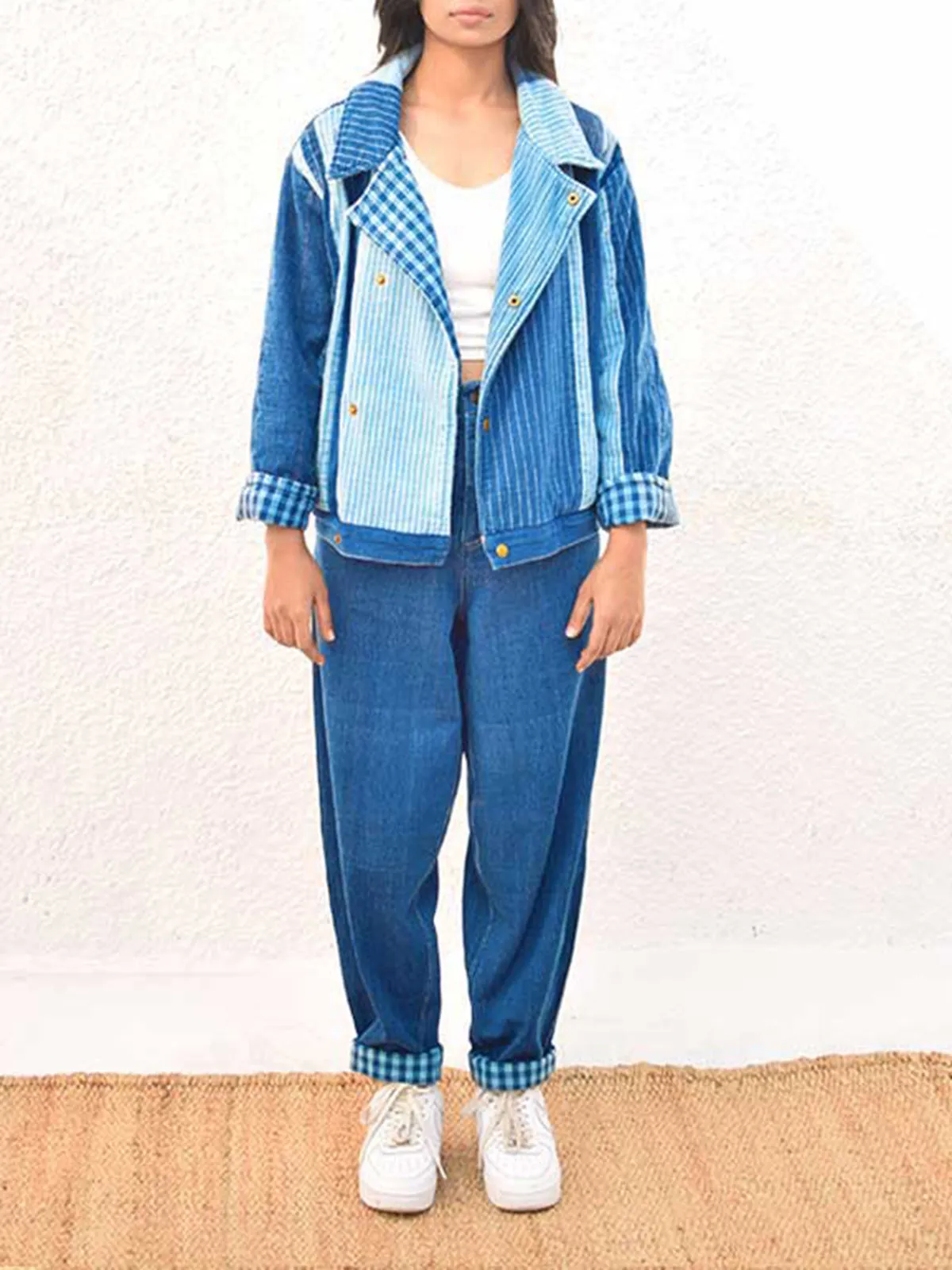 Native Denim Bomber Jacket Indigo
