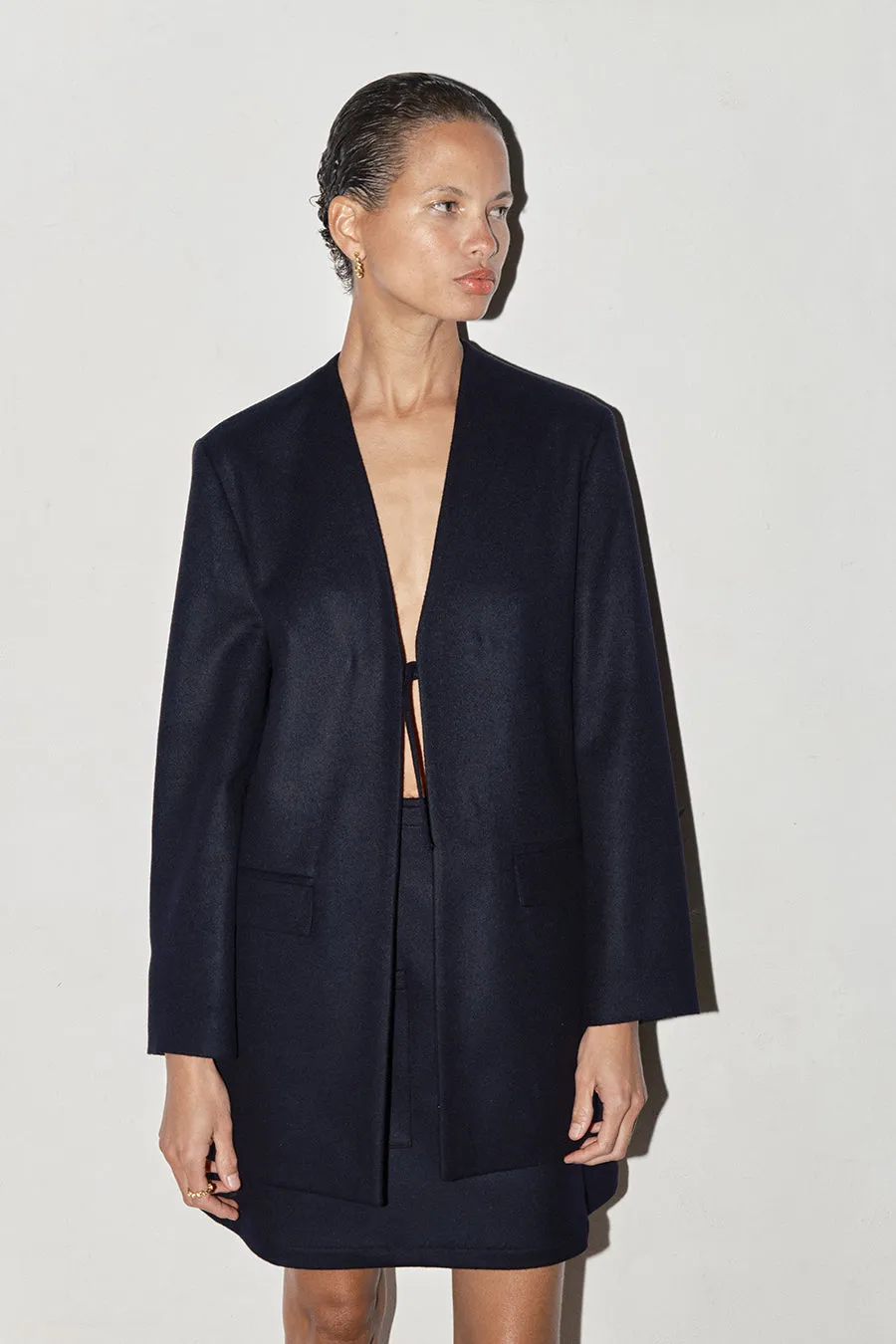 Night Sky Loden Wool Senso Blazer