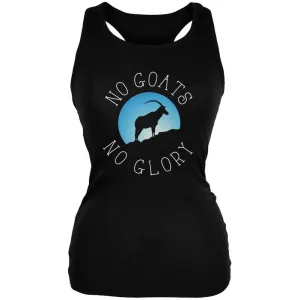 No Guts Goats No Glory Black Juniors Soft Tank Top