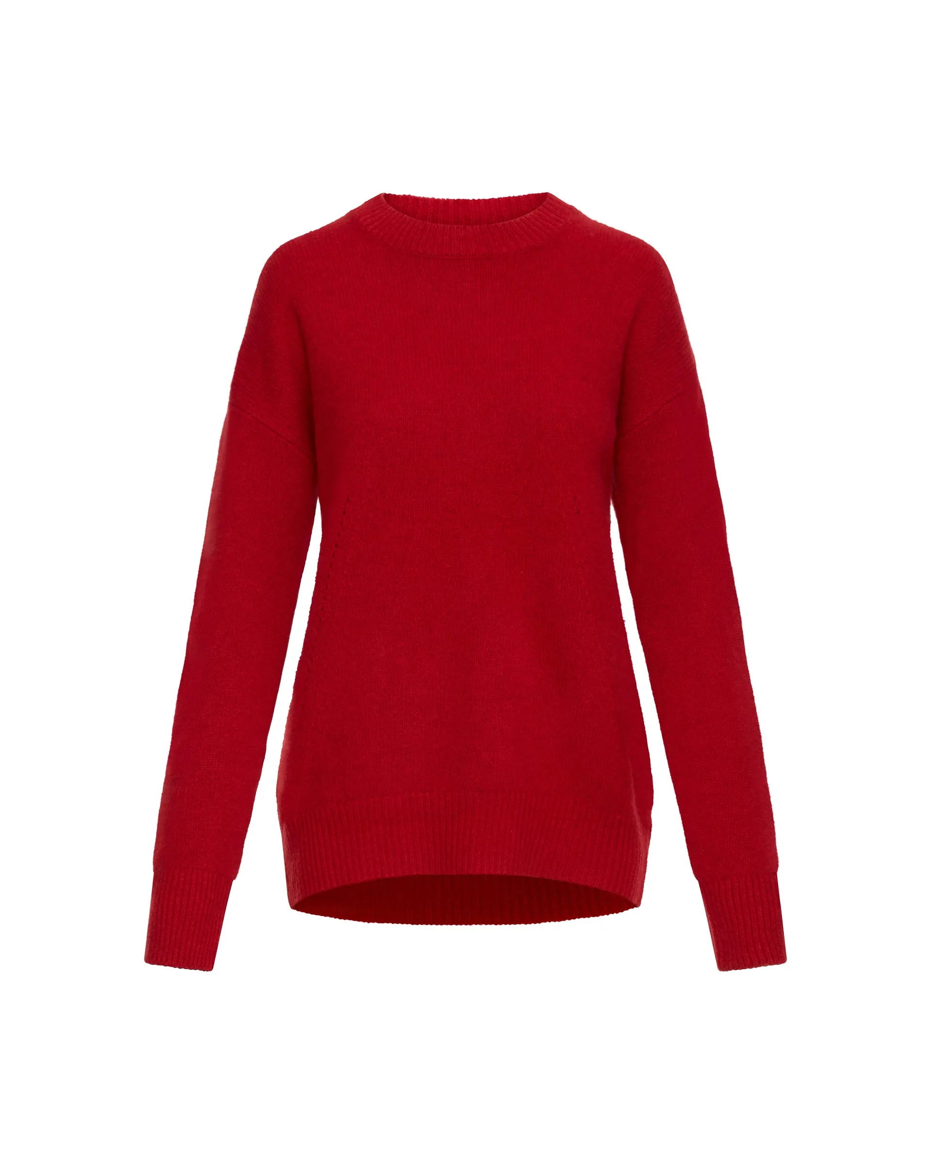 Oversized Sweater in Wool-Cashmere | Red