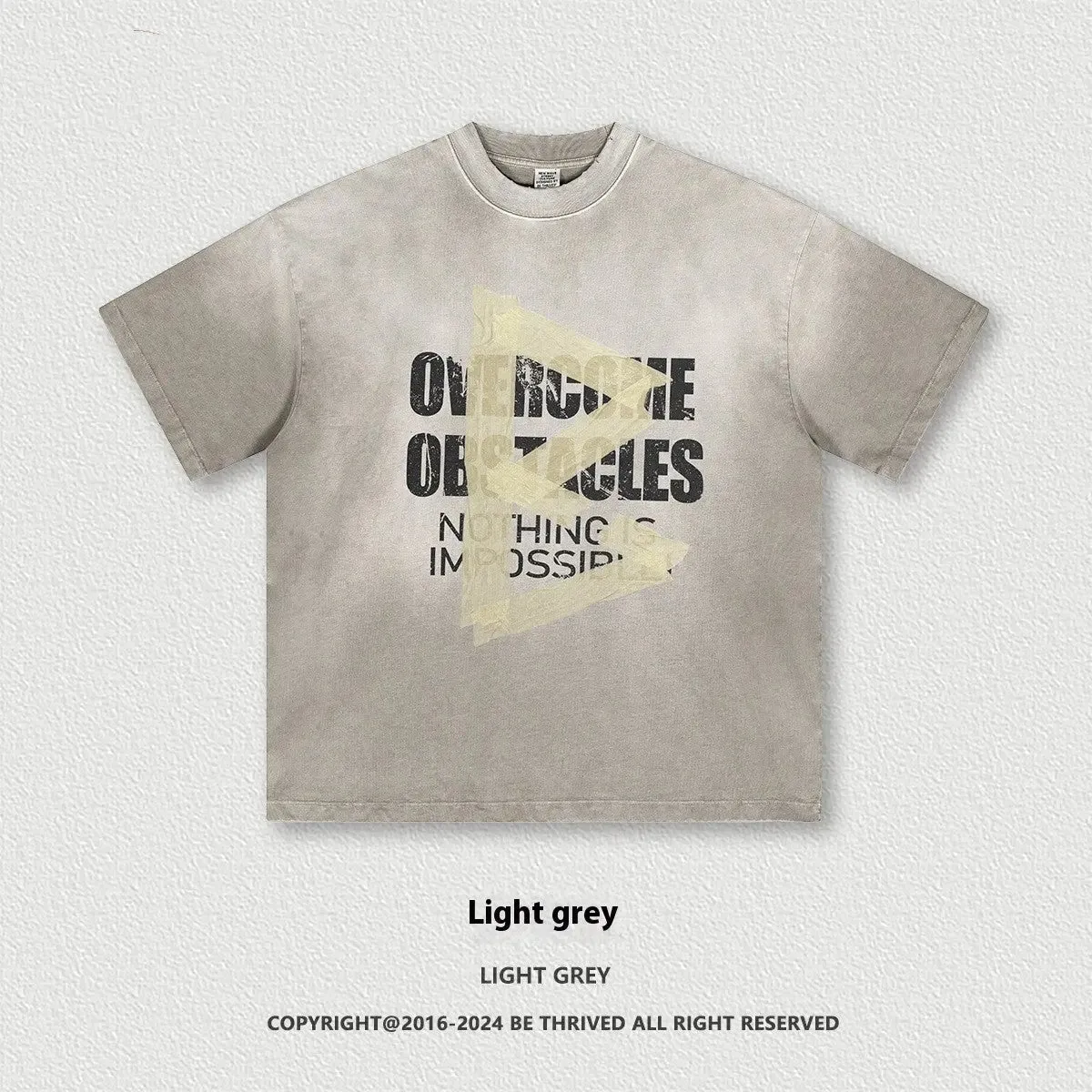 Oversized Washed Letter T-Shirt