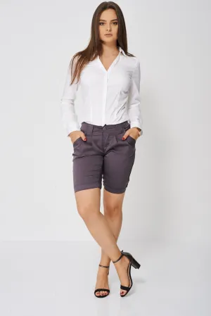 Pleated Front Shorts