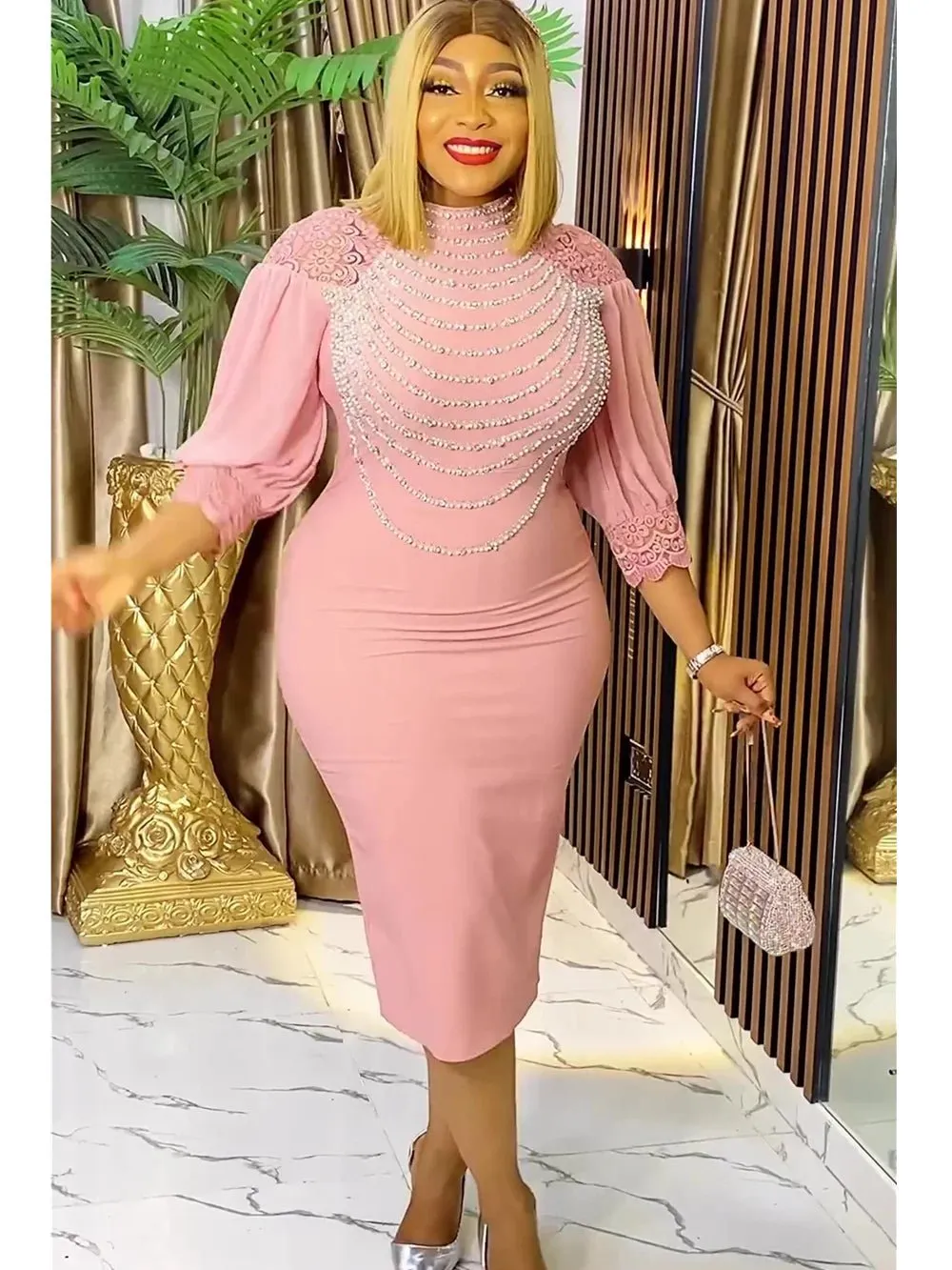 Plus Size Luxury Evening Dresses: African Inspired Robes for Wedding Parties, Featuring Dashiki