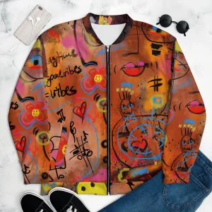 "Good vibes" Unisex Bomber Jacket