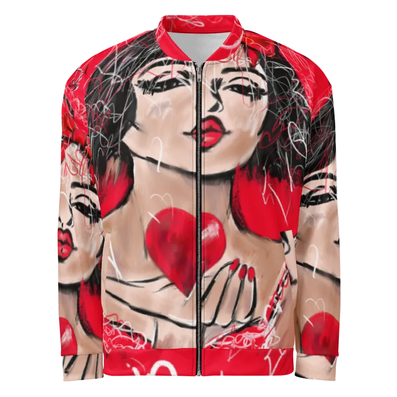 "I give you my love" Unisex Bomber Jacket