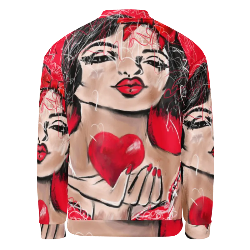 "I give you my love" Unisex Bomber Jacket