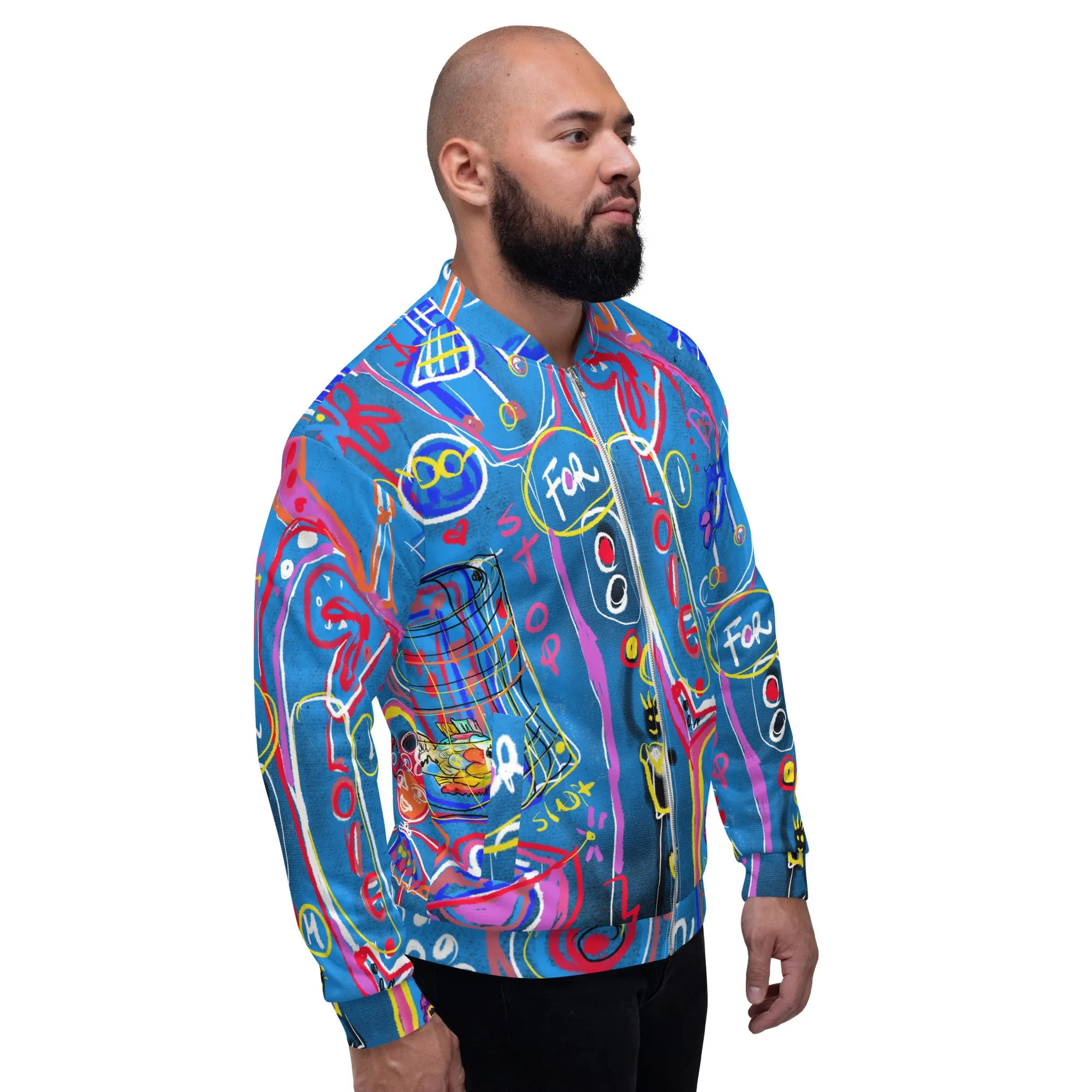 "Sudoku" Unisex Bomber Jacket
