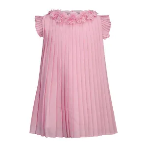 ROSE PINK PLEATED BABY GIRLS DRESS