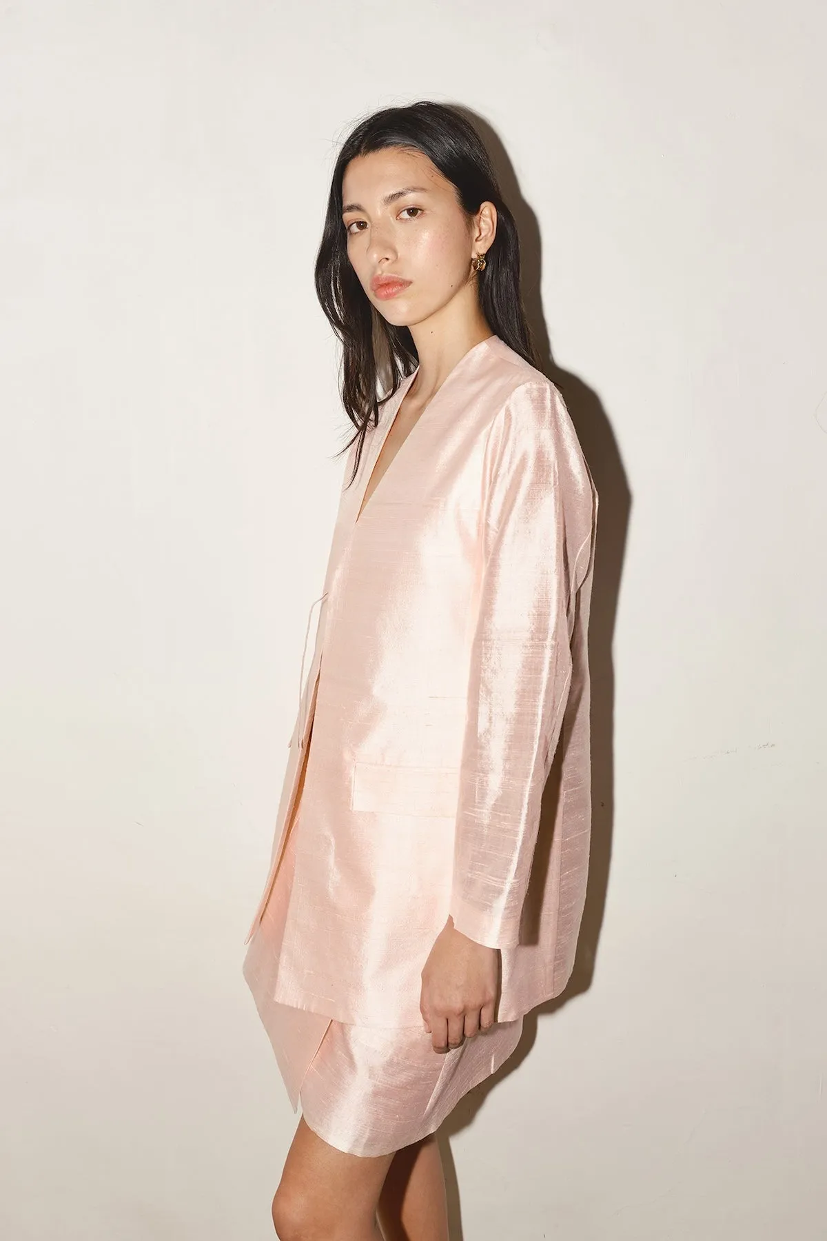 Rose Quartz Dupion Senso Blazer