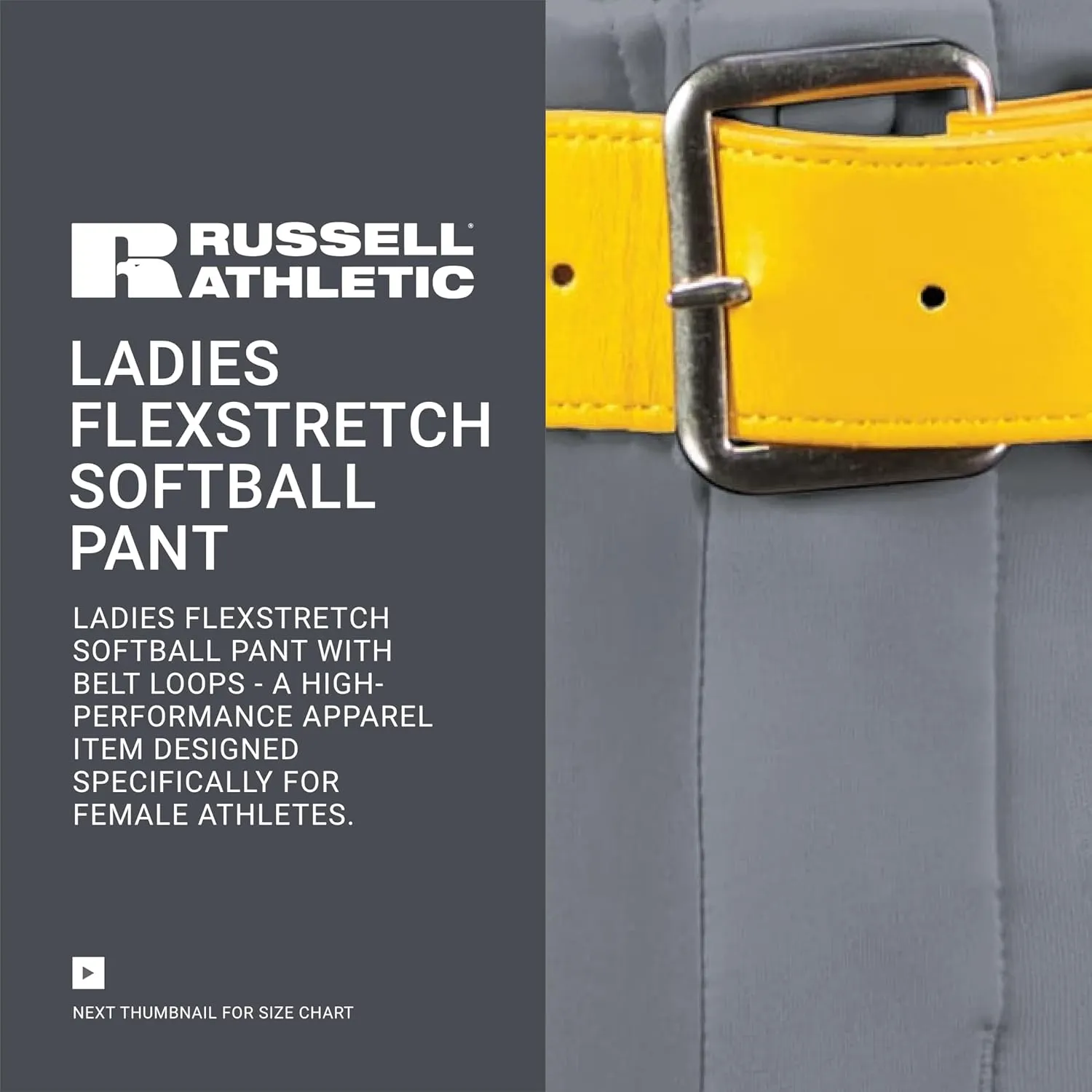Russell Athletic Women's Flexstretch Softball Pants with Belt Loops-Fastpitch & Baseball Ready